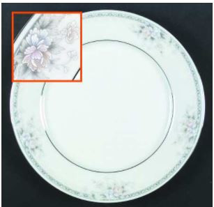 Silk Garland Dinner Plate