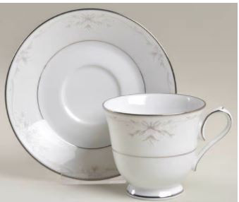 Silk Ribbons Cup and Saucer - Noritake