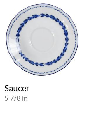 Simplicity Blue Saucer Only-Noritake