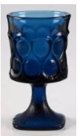 Spotlight Dark Blue Wine Goblet - Noritake Crystal