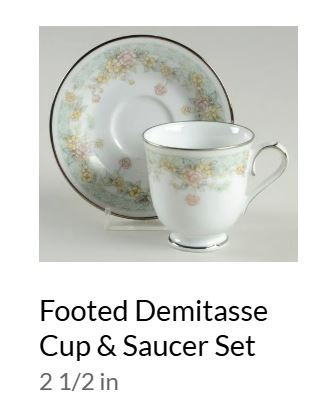 Springfield Demitase Cup and Saucer