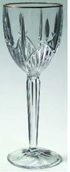 Stenmark Gold Water Goblet - Noritake Crystal