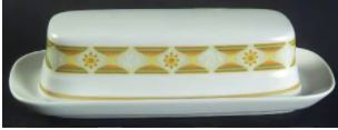 Sunglow Covered Butter and Lid - Noritake