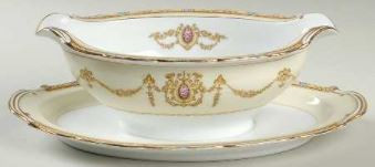 Valdina Gravy Boat and Stand-Noritake