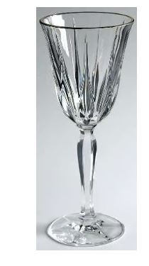 Vendome Gold Water Goblet - Noritake Crystal