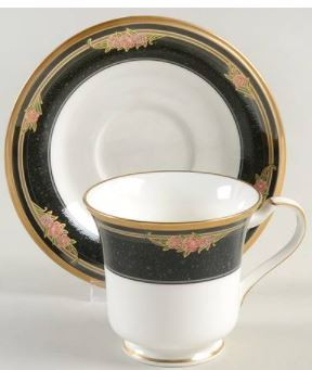 Venetian Rose Cup and Saucer-Noritake