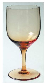 Viewpoint Amber Water Goblet - Noritake Crystal