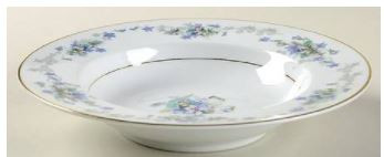 Violette Rim Soup or Pasta Bowl - Noritake