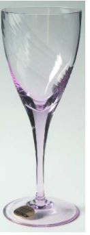 Vista Pink Wine Goblet - Noritake Crystal
