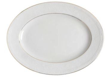 Whitecliff Gold Medium Oval Platter - Noritake