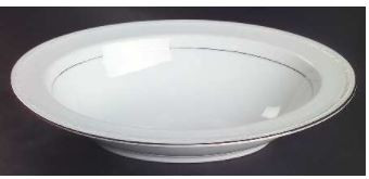Whitecliff Platinum Oval Vegetable or Serving Bowl