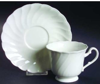Windsor White Cup and Saucer