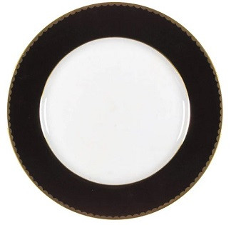 Black Granite Mikasa Dinner Plate