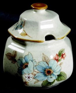 Blue Clematis Sugar and Lid