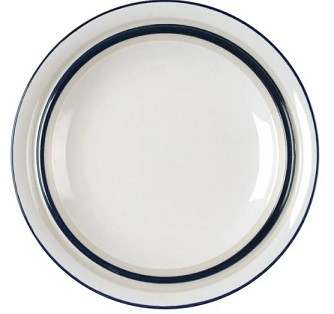 Blue Glow Round Salad Plate
