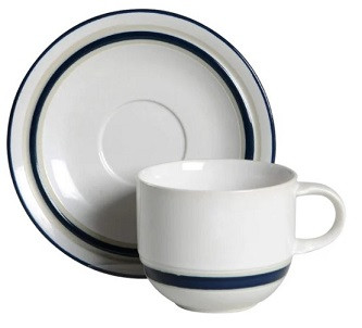 Blue Glow Cup and Saucer