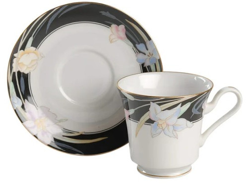 Charisma Black Cup and Saucer