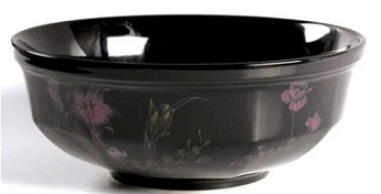 Ebony Meadow Round Vegetable or Serving Bowl