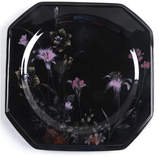 Ebony Meadow Round Chop or Serving Platter