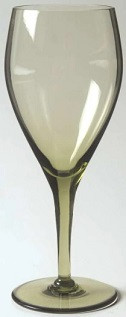 Elegant Green Water Goblet