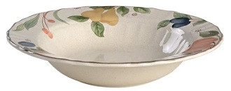 Fruit Panorama Round Vegetable or Serving Bowl