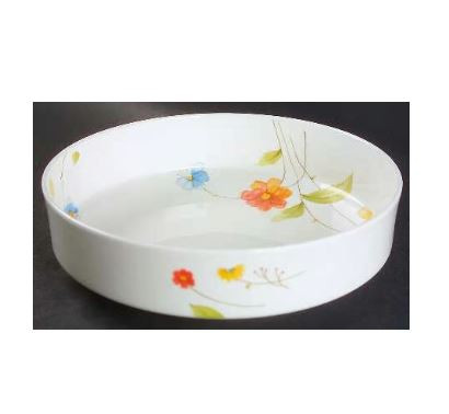 Just Flowers Round Vegetable or Serving Bowl