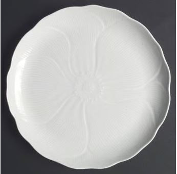 Magnolia  White Dinner Plate