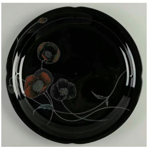 Midnight Pearls Round Chop or Serving Platter