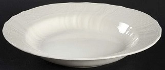 Renaissance White Rim Soup or Pasta Bowl