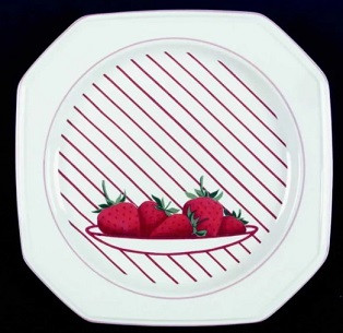 Strawberries Dinner Plate
