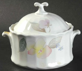 Silk Blossoms Mikasa Sugar And Lid