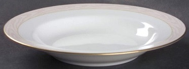 Silk Moire Rim Soup or Pasta Bowl