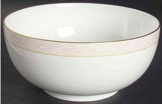 Silk Moire Round Vegetable or Serving Bowl