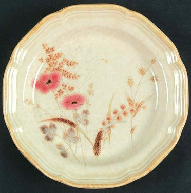 Strawflowers Round Salad Plate