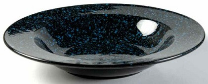 Ultrastone Black Rim Soup or Pasta Bowl