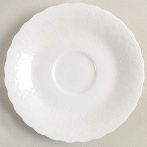 White Silk Saucer Only