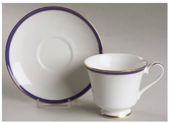 Saturn Blue Cup and Saucer
