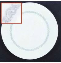 Silver Scroll Dinner Plate