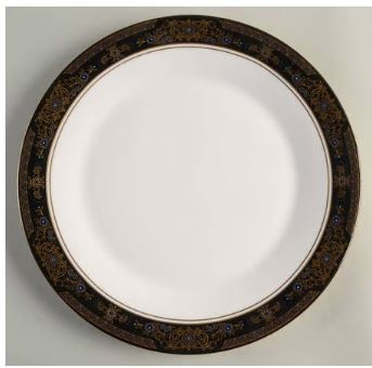 Albany Black Royal Doulton Dinner Plate