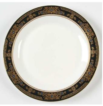 Albany Black Bread and Butter Plate