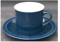 Blue Chroma Cup and Saucer