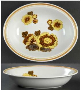 Forest Glen Oval Vegetable or Serving Bowl