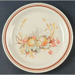 Harvest Time Round Salad Plate