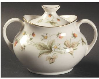 Strawberry Cream Sugar and Lid