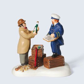 Dickens Village - Checking The Ships Manifest