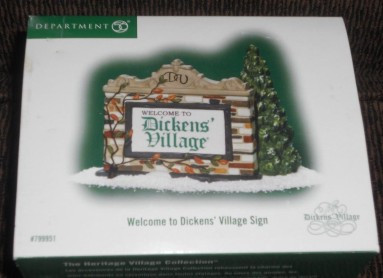 Dickens Village - Welcome To   Department. 56