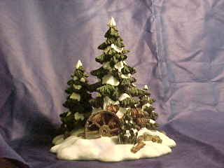 Village Wagon Wheel Pine Grove - Village Wagon Wheel Pine Grove Snow Village Department 56