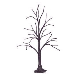 Purple Glitter Bare Tree Snow Village Halloween Department56