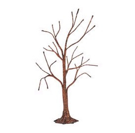 Copper Glitter Bare Tree Snow Village Halloween Department56