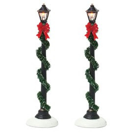 Small Town Street Lamps Snow Village  Department 56